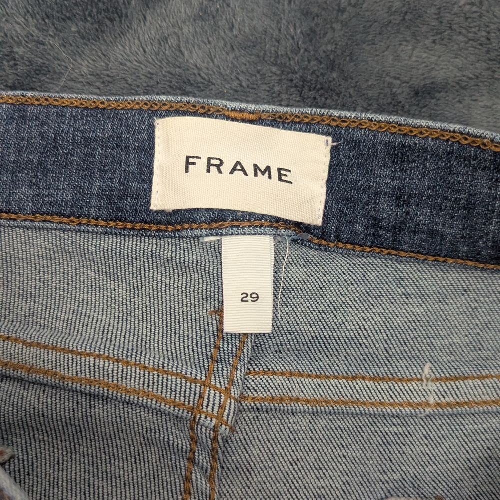 Frame Denim Blue Flare Wide Leg Jeans - Picture 2 of 3